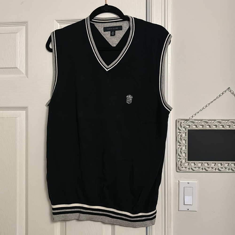 Black Tommy Hilfiger Sweater Vest